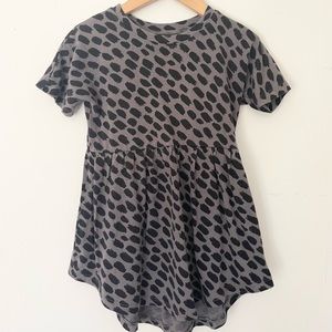 Huxbaby leopard print short sleeve dress. 2T